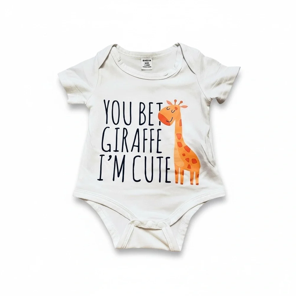 Cute Giraffe Print Kids One Piece 1-3 month